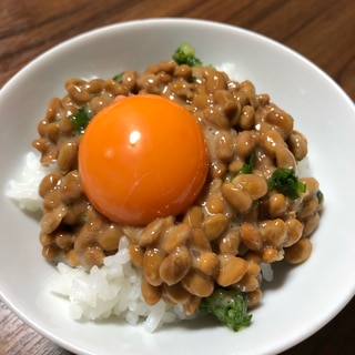 納豆&卵かけご飯